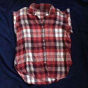 Aerie Short-Sleeved Flannel